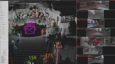 Visualization of dense VRU scene